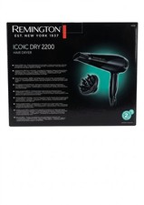 Remington Ionic Dry 2200 Hair Dryer D3190S Powerful 2200W Frizz-Free Styling New