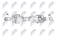 NTY NPW-PE-128 Antriebswelle Vorne Links FüR CitroËN Peugeot