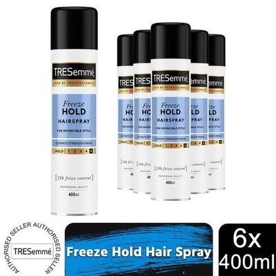 TRESemme 24 Stunden Frizz Control Haarspray, Freeze Hold, 6er Pack, 400ml
