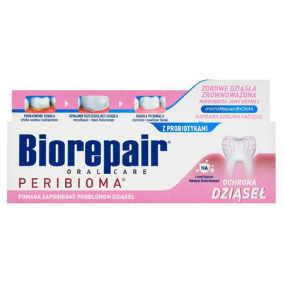 Fluoridfreie Zahncreme für Zahnfleisch mit Hyaluronsäure Biorepair 75 ml