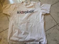 Kidrobot Kid Robot L Large Shirt T-Shirt White Vintage Logo 