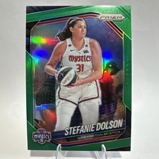 2025 Panini Prizm WNBA Stefanie Dolson Green Prizms #112 Washington Mystics