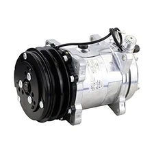 Universal A/C Compressor 2PK Clutch SD 508 Style 5H14 R134A V Belt with Charge 