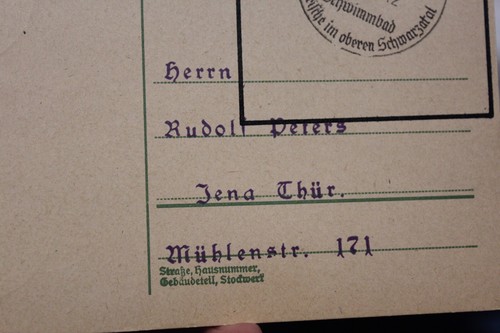 (51) German WW II postcard 10.14.40 Oelze, Thuringia, kind of first day cover. - Picture 3 of 7
