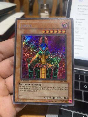 jinzo yugioh card value Yu-Gi-Oh! - (BPT-011) - 20022003 Collectors Tins - Limited Edition From the Pharaohs Servant set Jinzo the Machine Menace LED7-EN031