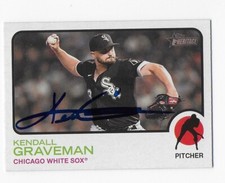 2022 HERITAGE KENDALL GRAVEMAN WHITE SOX ASTROS AUTOGRAPHED SIGNED BASEBALL CARD