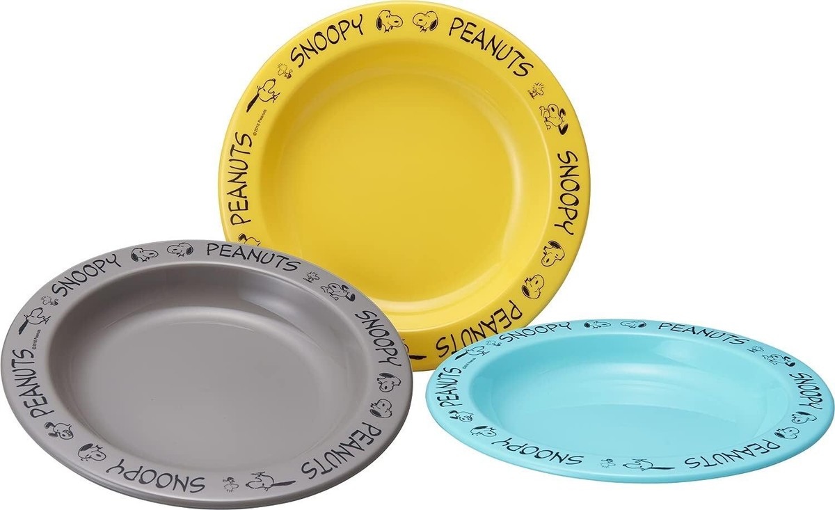 SNOOPY Sweets Sweets 食器セット プレート Snoopy Set of 3 Medium Plates, Cute Dessert Dishes New | eBay