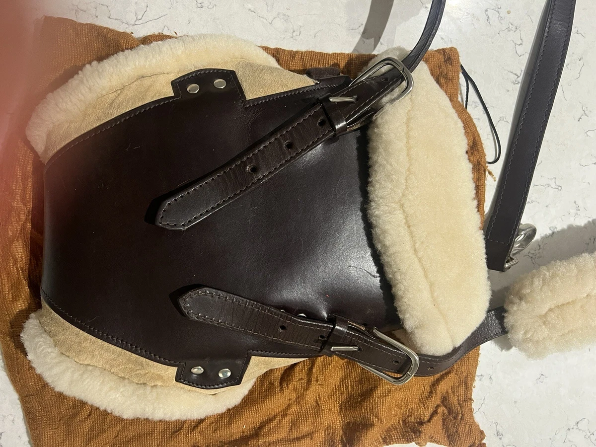 BILL AMBERG DESIGNER LEATHER SHEEPSKIN PAPOOSE BABY CARRIER RRP 570
