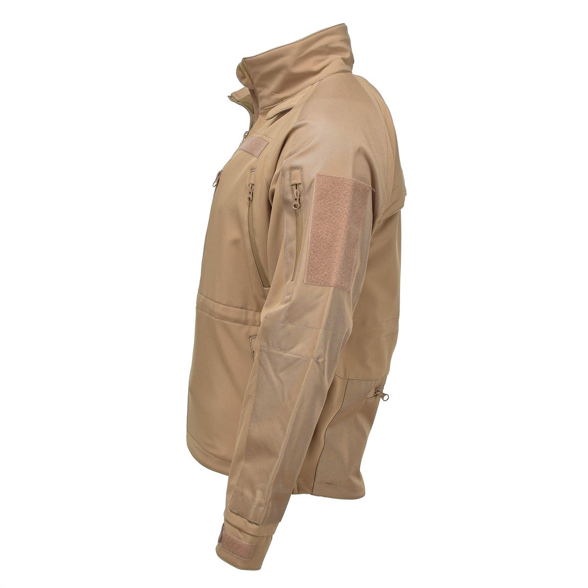 MIL-TEC windproof hiking jacket soft shell stormproof zips
