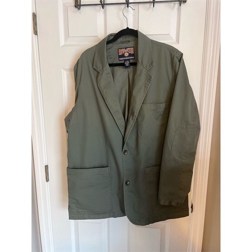 Duluth Trading Co Men's Military Blazer Jacket Green LT Big & Tall - Picture 2 of 13