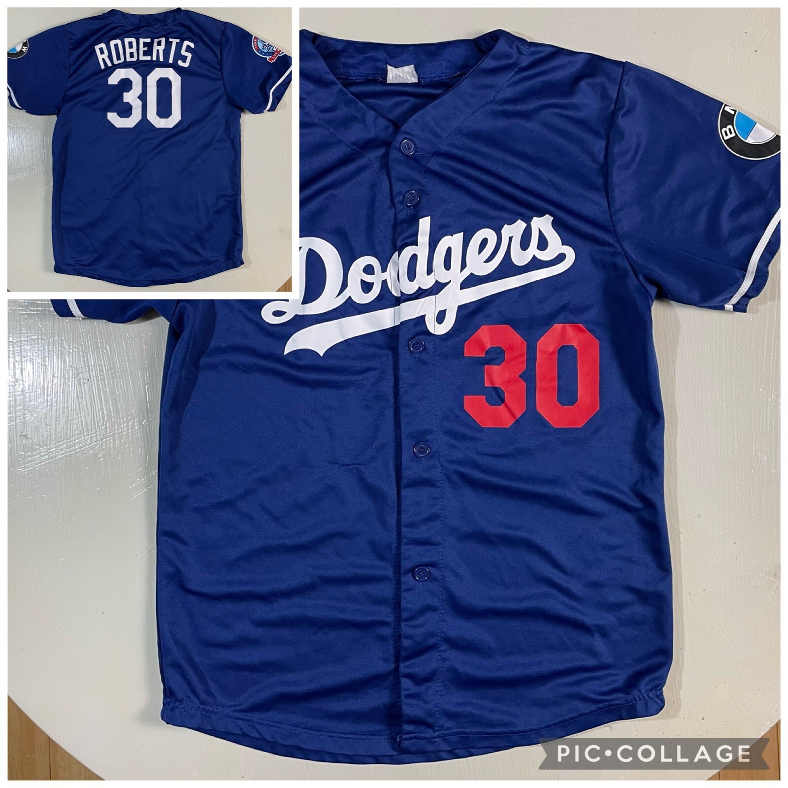 Los Angeles Dodgers 2018 Dave Roberts #30 Replica Jersey SGA BMW Adult ...