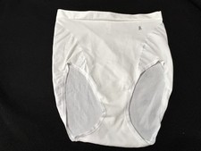 Vtg BARELY THERE 4255 Control Hi-Cut 2XL White Shaping Panties 282
