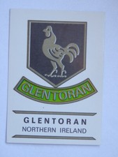 PANINI FOOTBALL CLUBS 1975 FOOTBALL Shield Figure 211 GLENTORAN Northern Ireland *