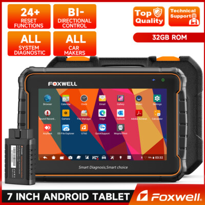FOXWELL GT60 Car Diagnostic Tool OBD2 Scanner All System Bidirectional 24 Resets