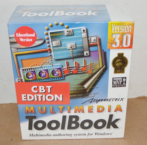 Asymetrix New Multimedia ToolBook 3.0 Vintage PC Windows 3.1 95 98 Software CD