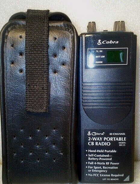 Cobra HH-35 Handheld 2-Way Portable CB Radio 40 Channel W/Out Antenna.