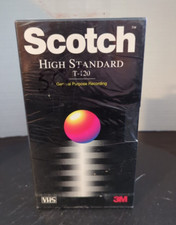 Sealed Scotch T-120 High Standard VHS Recording Tape Blank