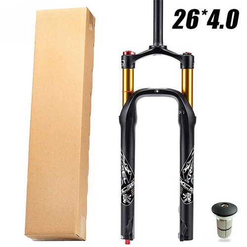 26 Inch MTB Snow Bike Suspension Fork Rebound Adjustment MTB Bike Fat Air Fork - Picture 1 of 19