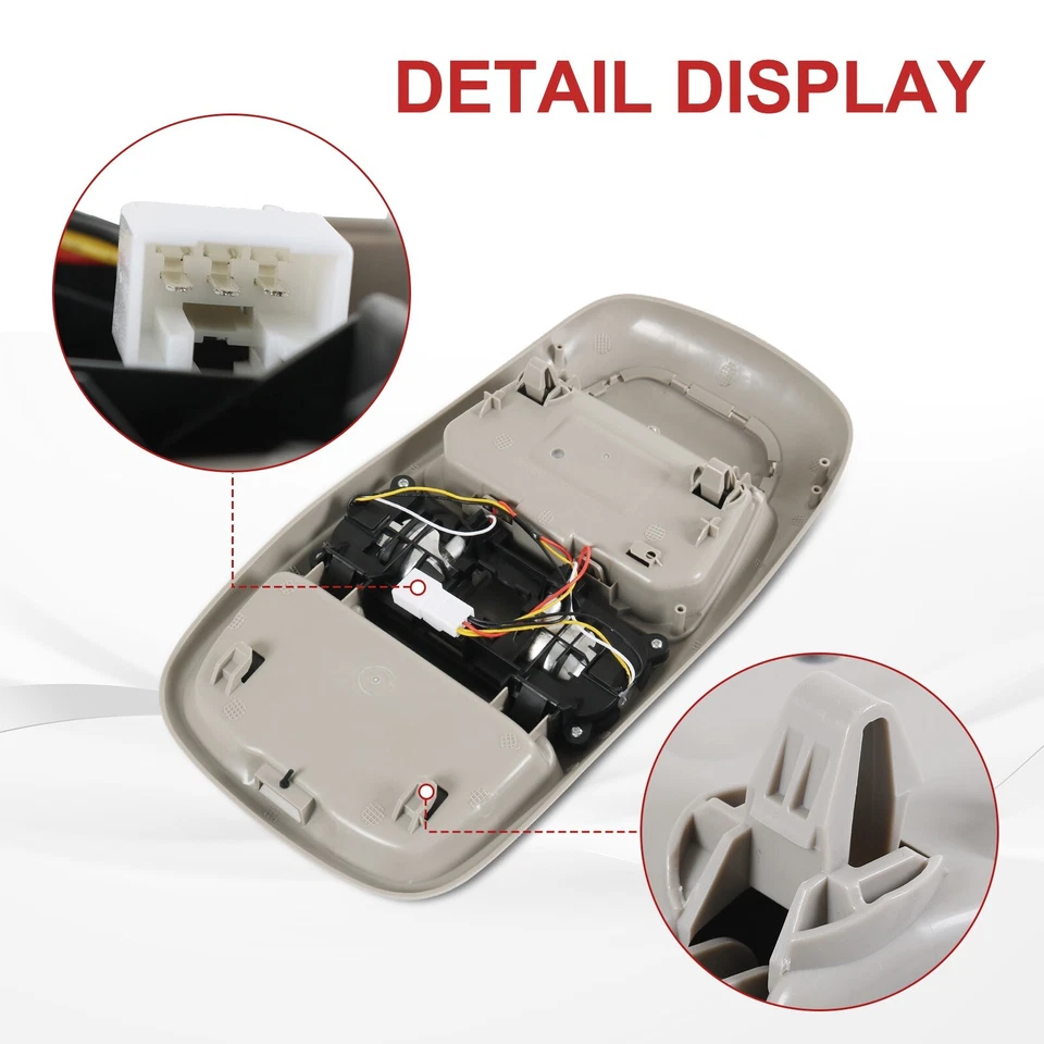 For 1998-2001 Dodge Ram 1500 2500 Overhead Console Dome Light Storage 55350657 - Image 4 of 4