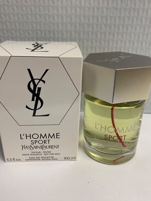YSL L'homme -SPORT- EDT 3.3 oz /100 ml SPRAY ORIGINAL FORMULA  2014 RARE