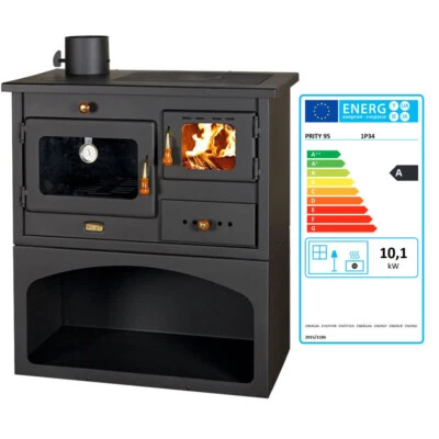 A Legna Cucinare Stufa con piano in Combustibile Solido Cucina 10 Kw Prity 1P34