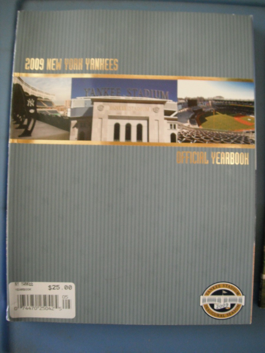 2009 YANKEES YEARBOOK,MEDIA GUIDE, PROGRAM INAUGURAL SEASON World