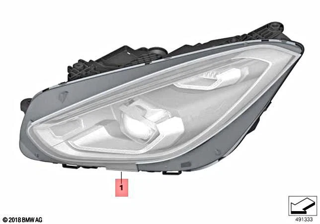 Genuine BMW Z4 M G29 Z4 30i HEADLIGHT WITH LED TECHNOLOGY RIGHT 