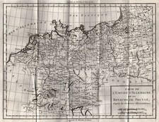 Germania Originale Incisione Cartina Geografica 1788