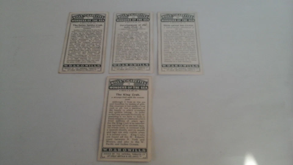 Wills.  WONDERS OF THE SEA . (4 cards # 19, 21,23&32) - Image 2 of 2