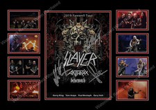 SLAYER (2019) TOUR SIGNED TRASH METAL MUSIC  MEMORABILIA A4 PHOTO PRINT