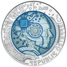 2019 Silver Niobium Coin Series - Artificial Intelligence