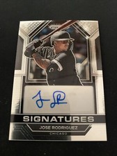2023 Panini Prizm Baseball Jose Rodriguez Signatures Prospect Auto White Sox