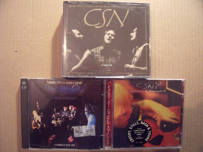 3 x Crosby, Stills, Nash & Young - 4 Way Street + Carry On + Looking Forward
