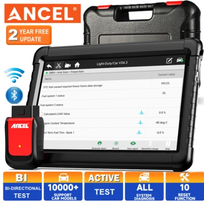 Ancel X6 Auto Professionale OBD2 Dispositivo Diagnostico Bidirezionale Tutto Sistema ABS SRS EPB DPF