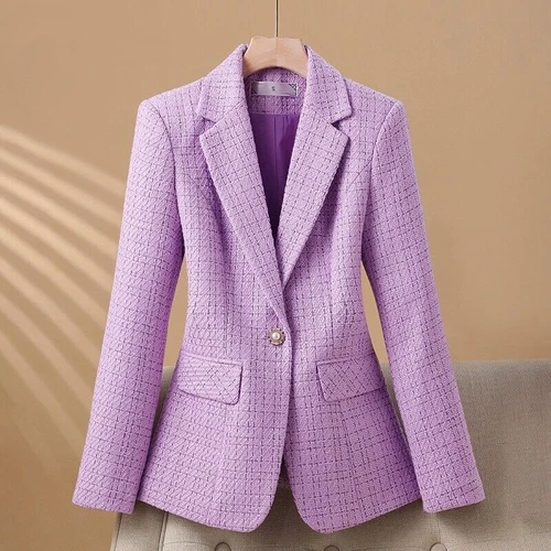 Womens Fall Winter Slim Casual Career Elegant Workwear Suits Blazer Jacket Coats - Foto 6 di 12