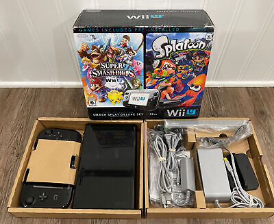  Wii U Super Smash Bros and Splatoon Bundle - Special Edition  Deluxe Set : Video Games