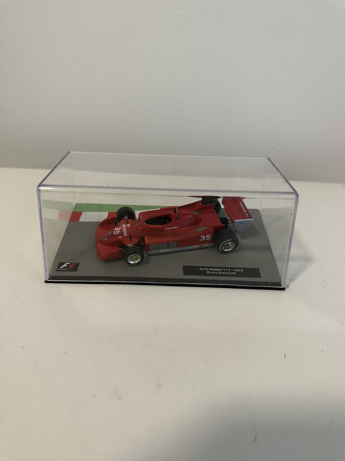 Altaya 1/43 Scale AL16220H - F1 Alfa Romeo 177 1979 - #35 Bruno Giacomelli