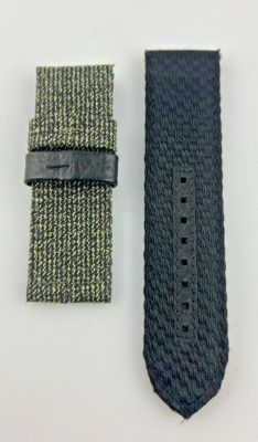 Generic Double Face Green Black Men's Watch Strap 26mm Cordura Quality