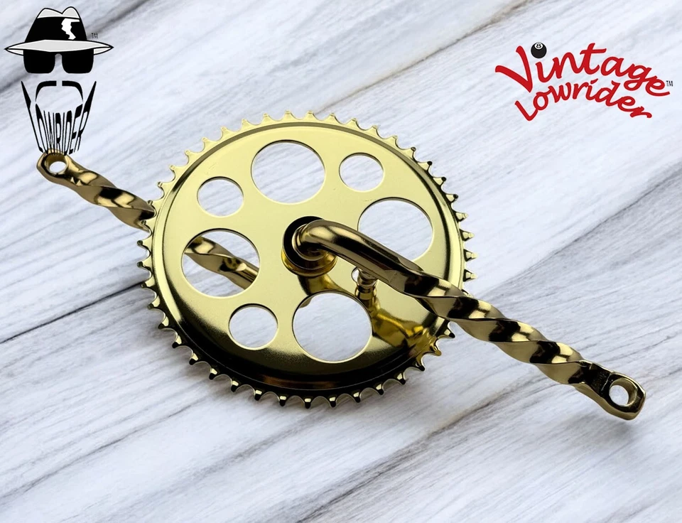 BICICLETAS LOWRIDER LUCKY 7 PIÑÓN 44T Y 6 1/2" MANIVELA TRENZADA CRUCERO, LOWRIDER Foto 2 de 3