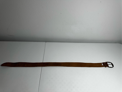 Rare Hollister Co. Leather Tea Rose Applique Brown Belt Size  display picture 2