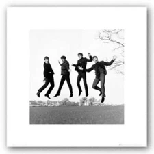 Beatles Jump Rock Music Art Print 15x15