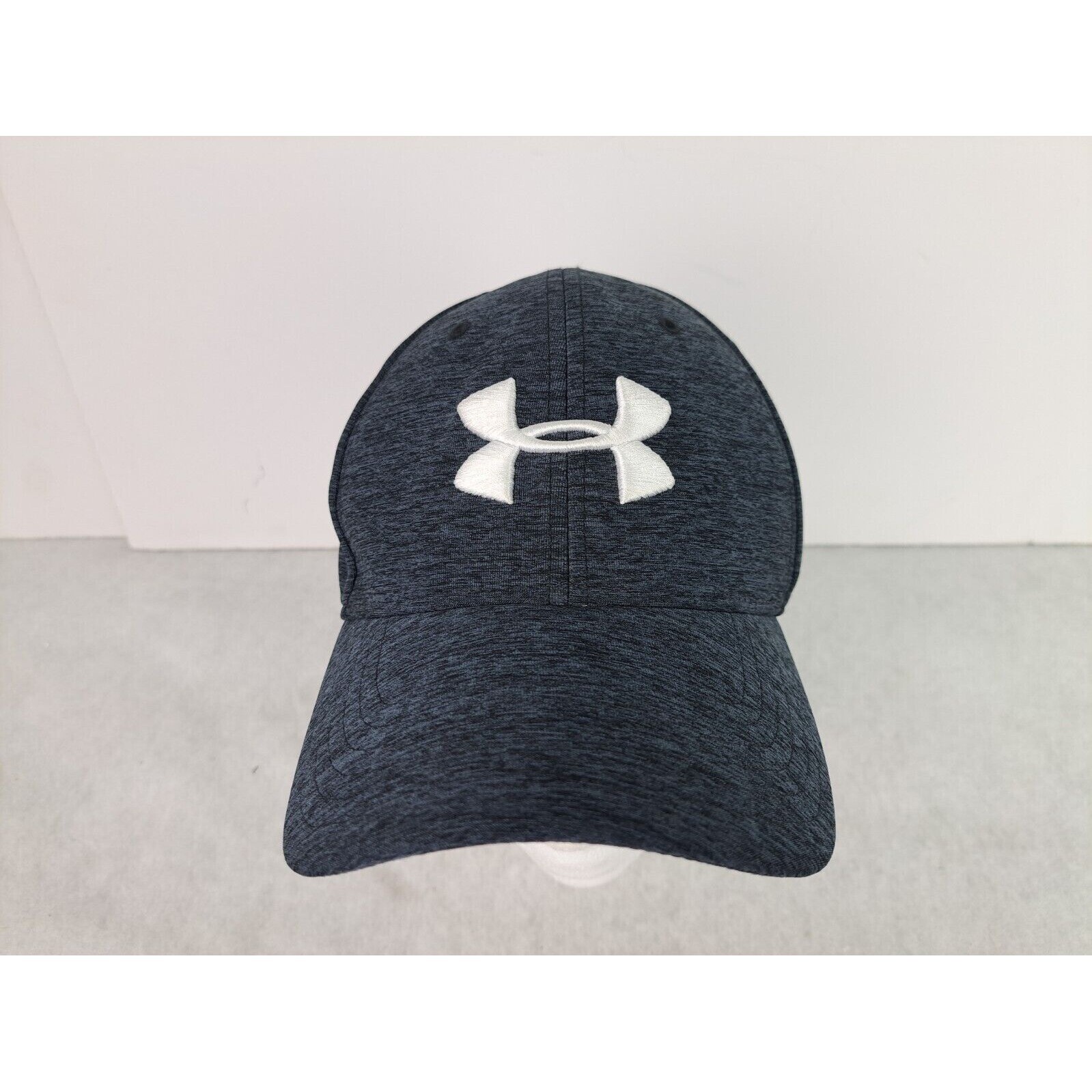 UNDER ARMOUR Men's L/XL UA Blitzing 4.0 Stretch Fit Cap Flex Hat - Dark Heather thumbnail 2
