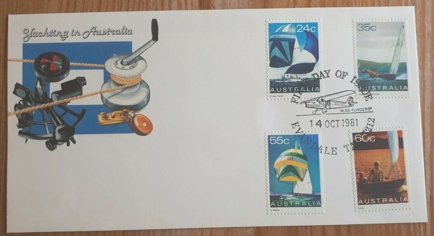 1981 Australia Stamp FDC - Yachting In Australia - Evandale Miss
