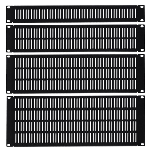 2/4 Pc 1U-4U Blank Rack Mount Panel Spacer for 19" Server Network Cabinet Vented - Picture 2 of 16