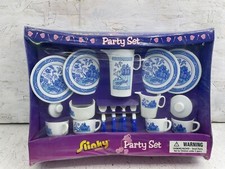 Vintage 2002 Slinky Brand 25 Piece Tea Party Play Set For Kids NOS Very Rare