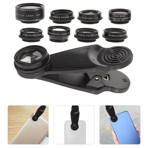 Mobile Phone Lens Set Lense for Camera Macro Wide Angle Telescopic Cellphone - Photo 3 sur 12