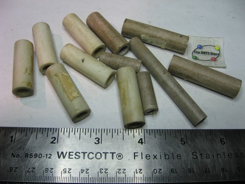 Assorted Length Round Clear Tubular Spacer Stand-Off Glass Fiber - Used Qty 12