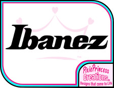 Ibanez Guitar Bass Logo A Vinyl Sticker Car Poster Bedroom Amp Wall Window Music