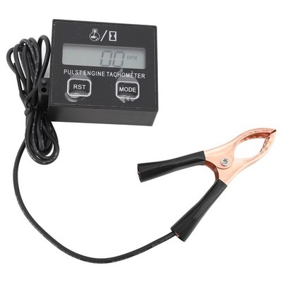 Pulse Engine Tachometer Small Digital LCD Display Speedometer 30000RPM For SET