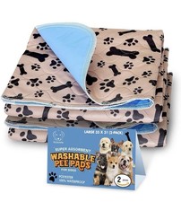 Super Absorbent Washable Pee Pads for Dogs Large 35 x 31 2-Pack Puppy Pads